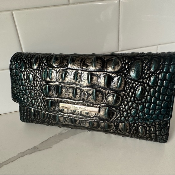 Brahmin Agate checkbook Melbourne genuine leather